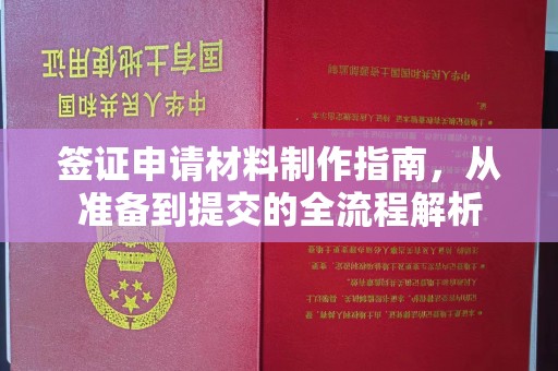松阳签证申请材料制作指南，从准备到提交的全流程解析