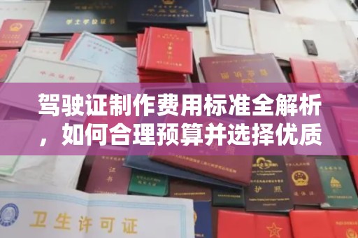 松阳驾驶证制作费用标准全解析，如何合理预算并选择优质服务？