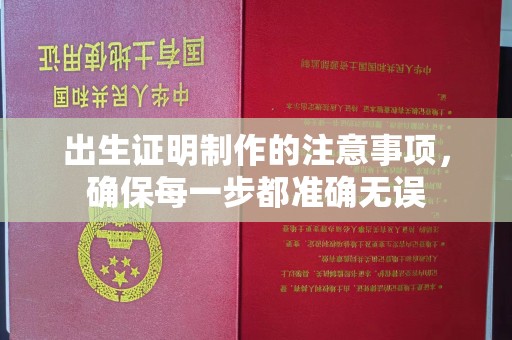 松阳出生证明制作的注意事项，确保每一步都准确无误