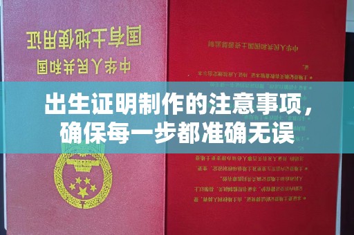 松阳出生证明制作的注意事项，确保每一步都准确无误