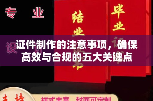 松阳证件制作的注意事项，确保高效与合规的五大关键点