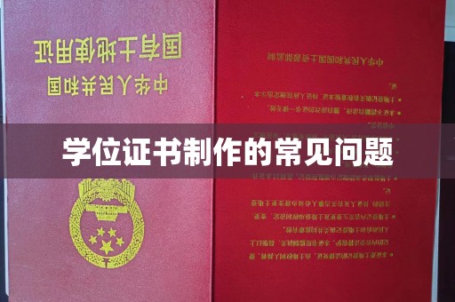 松阳学位证书制作的常见问题