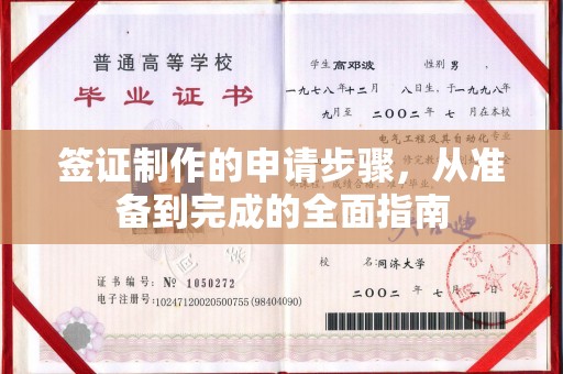 松阳签证制作的申请步骤，从准备到完成的全面指南
