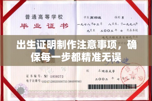 松阳出生证明制作注意事项，确保每一步都精准无误