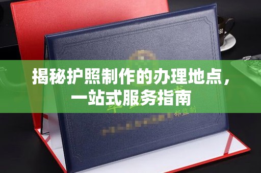 松阳揭秘护照制作的办理地点，一站式服务指南