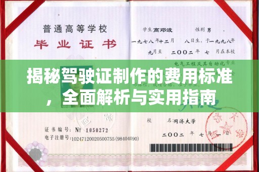 松阳揭秘驾驶证制作的费用标准，全面解析与实用指南