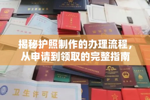 松阳揭秘护照制作的办理流程，从申请到领取的完整指南