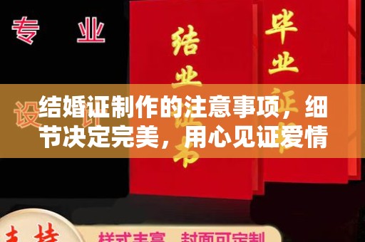 松阳结婚证制作的注意事项，细节决定完美，用心见证爱情