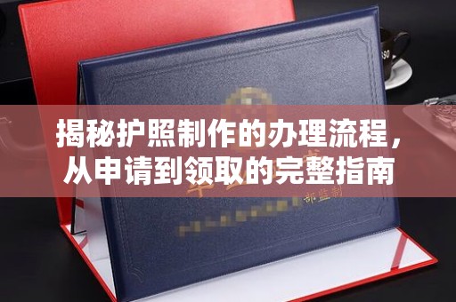 松阳揭秘护照制作的办理流程，从申请到领取的完整指南
