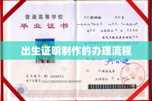 松阳出生证明制作的办理流程