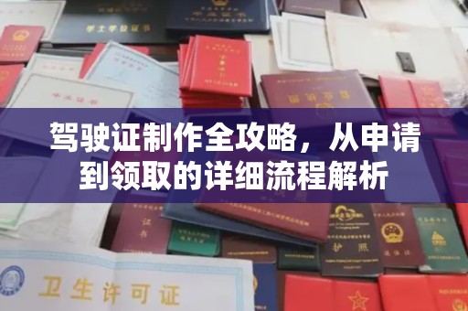 松阳驾驶证制作全攻略，从申请到领取的详细流程解析